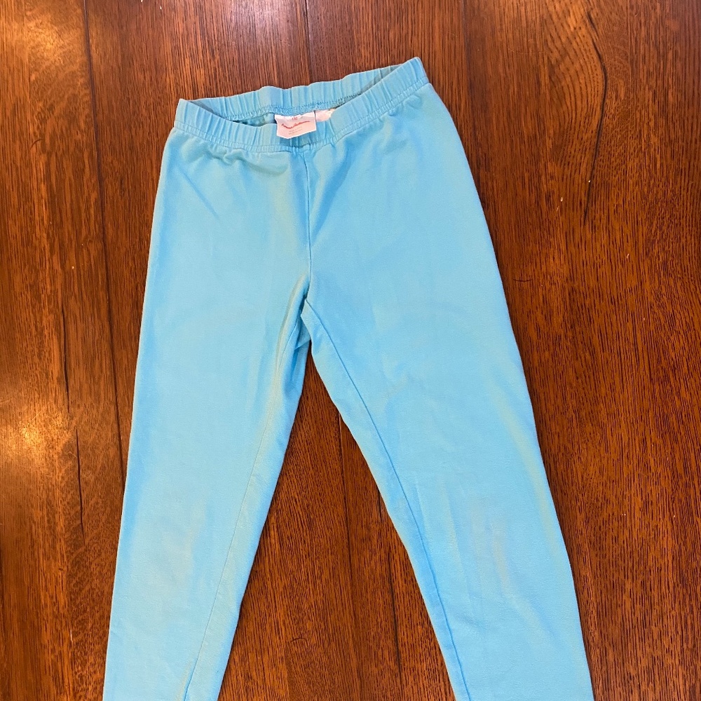 Hanna Andersson bright blue kids leggings